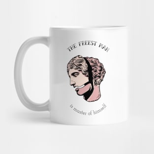 The Freest Man is Master of Himself - Neoclassic Stoic Mug